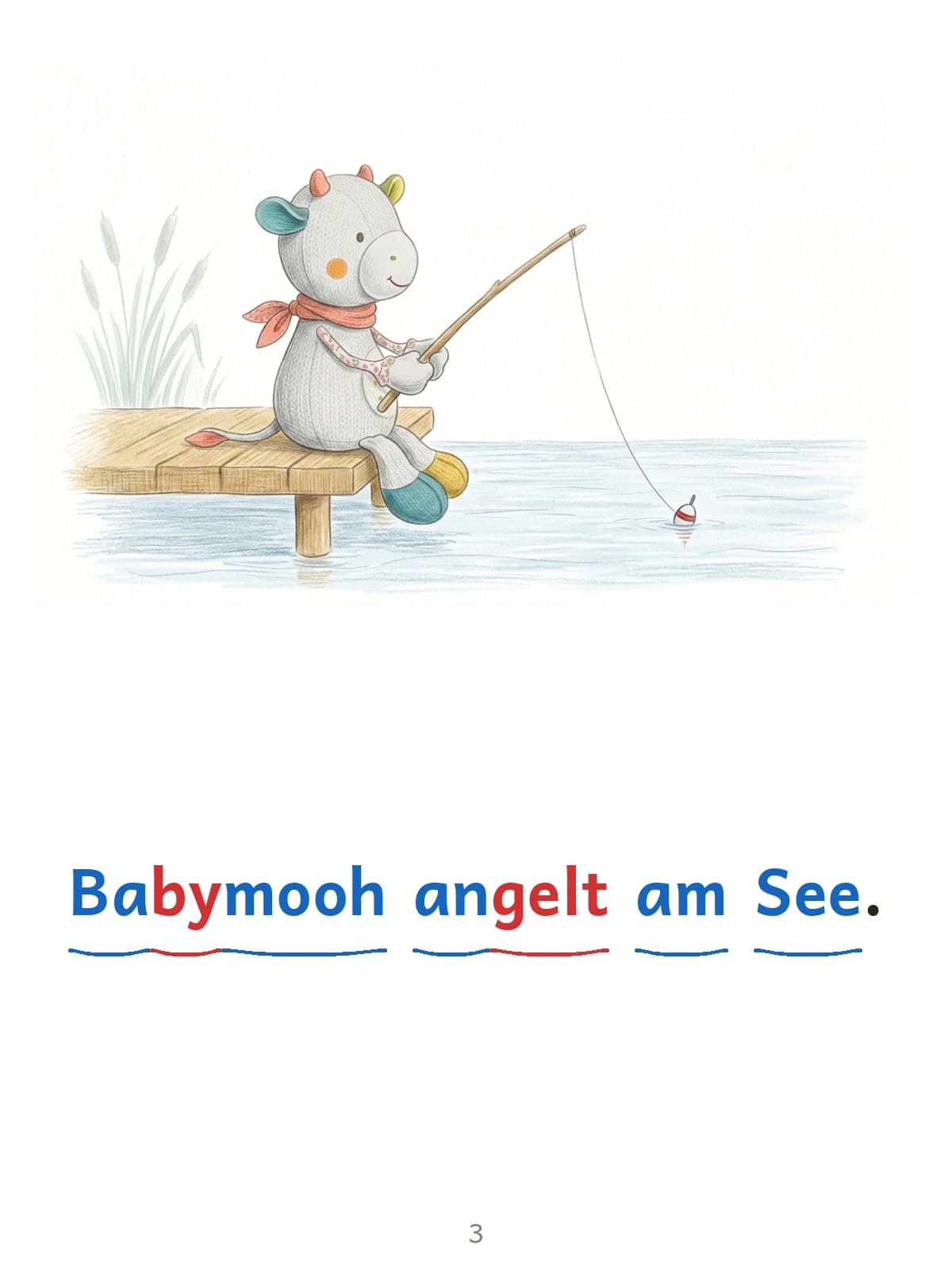 Beispielseite 2 aus „Babymooh und das Geheimnis am See“