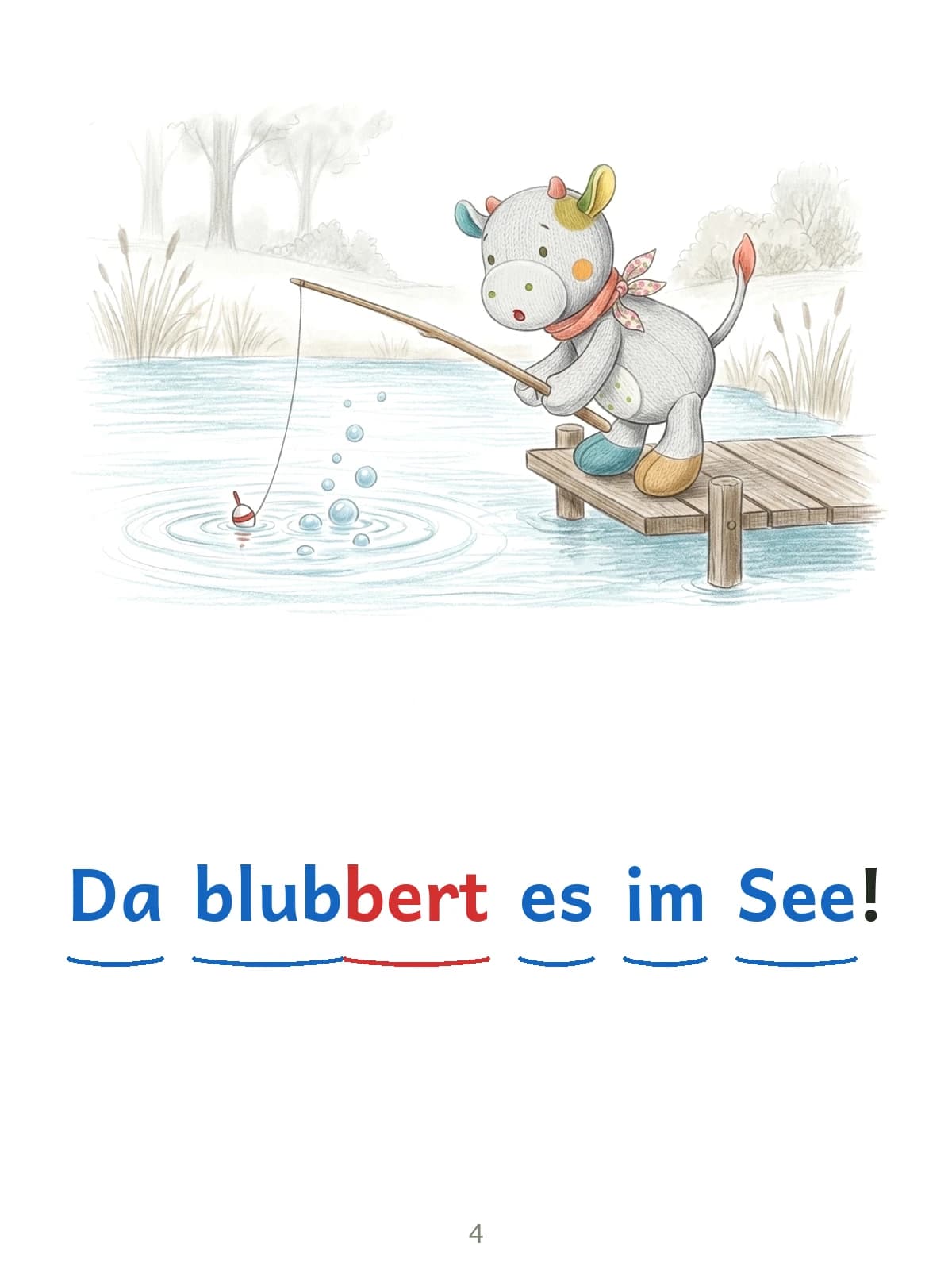 Beispielseite 3 aus „Babymooh und das Geheimnis am See“