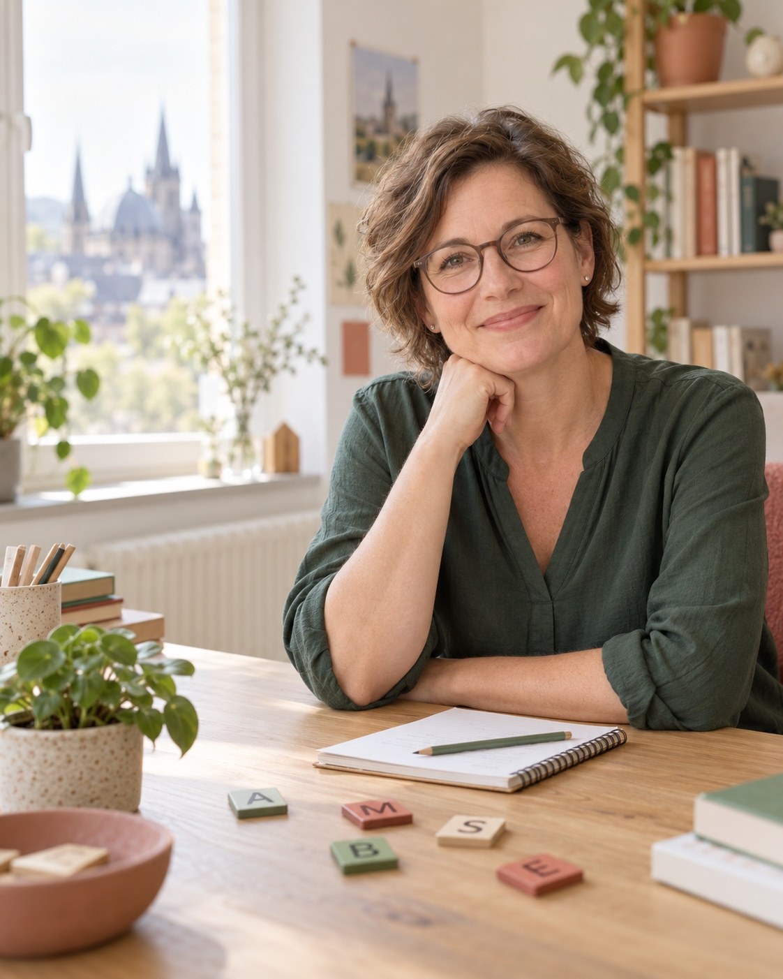 Beispielporträt einer Lerntherapeutin in ihrer Praxis